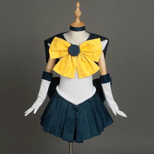 【Kid Cosplay】Sailor Soldiers Sailor Uranus Cosplay Costume Anime Haruka Tenoh Outfit CLT0703_Kid