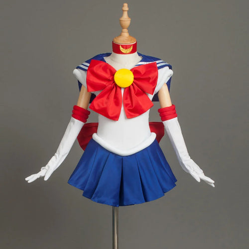【Kid Cosplay】Sailor Soldiers Usagi Tsukino Cosplay Costume Anime Outfit Sailor Serena Uniform CLT0139_Kid