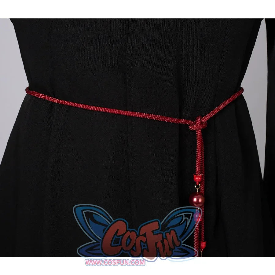 Saja Boys Cosplay Costume&#39; waist ornament is red in color, with beads of the same color added to embellish it.