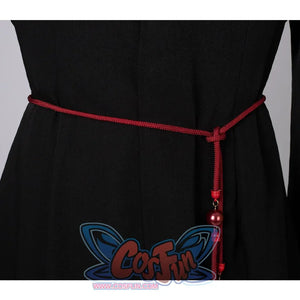 Saja Boys Cosplay Costume' waist ornament is red in color, with beads of the same color added to embellish it.