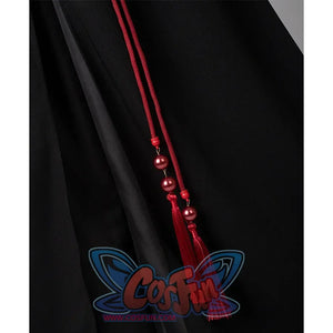 The Saja Boys Cosplay Costume Waist Strings Detail, the ends of the strings are decorated with red tassels.