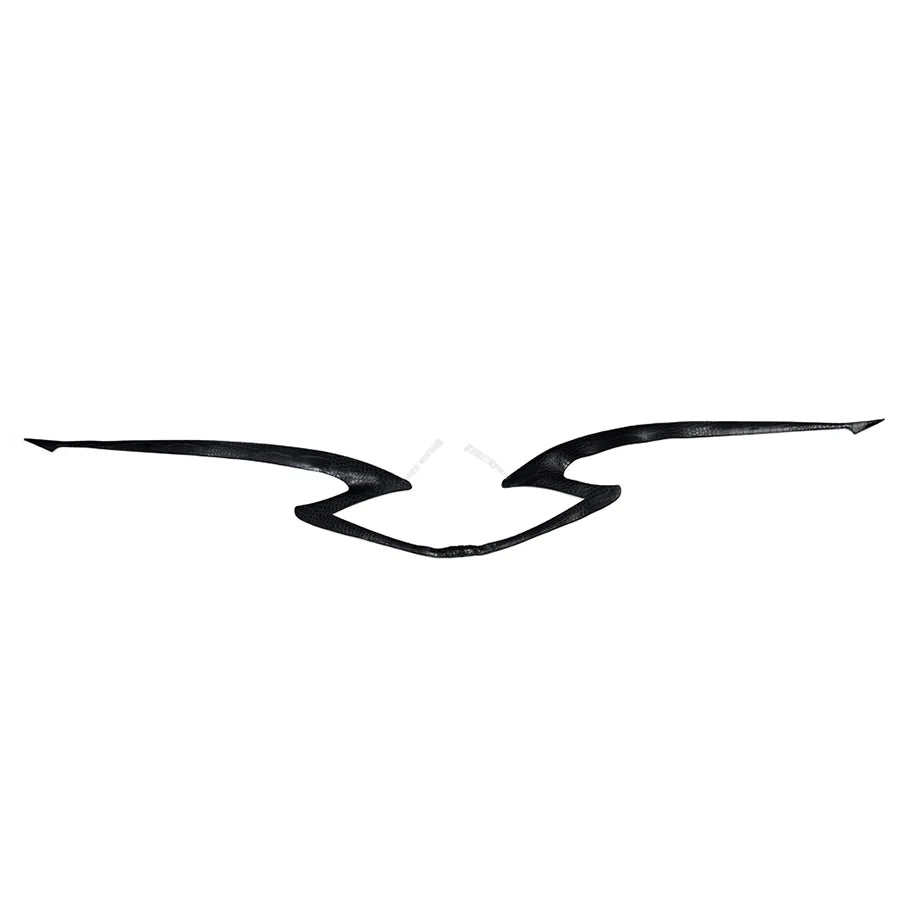Black Seele cosplay wing prop displayed flat on white background, Honkai Impact 3rd