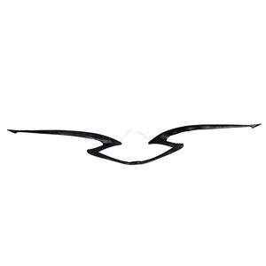 Black Seele cosplay wing prop displayed flat on white background, Honkai Impact 3rd