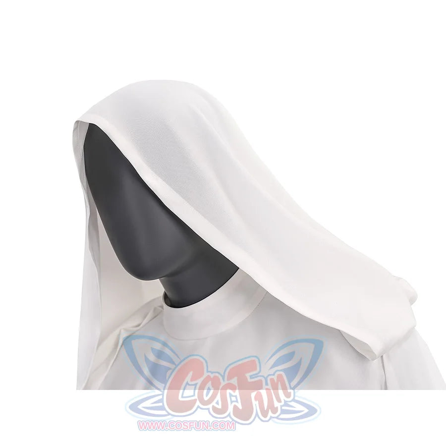 Star Princess Leia Cosplay Costume Hood, the hood hangs down to the shoulders.