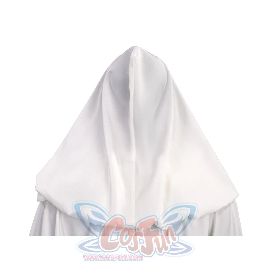 Star Princess Leia Cosplay Costume Hood, the hood hangs down to the shoulders.