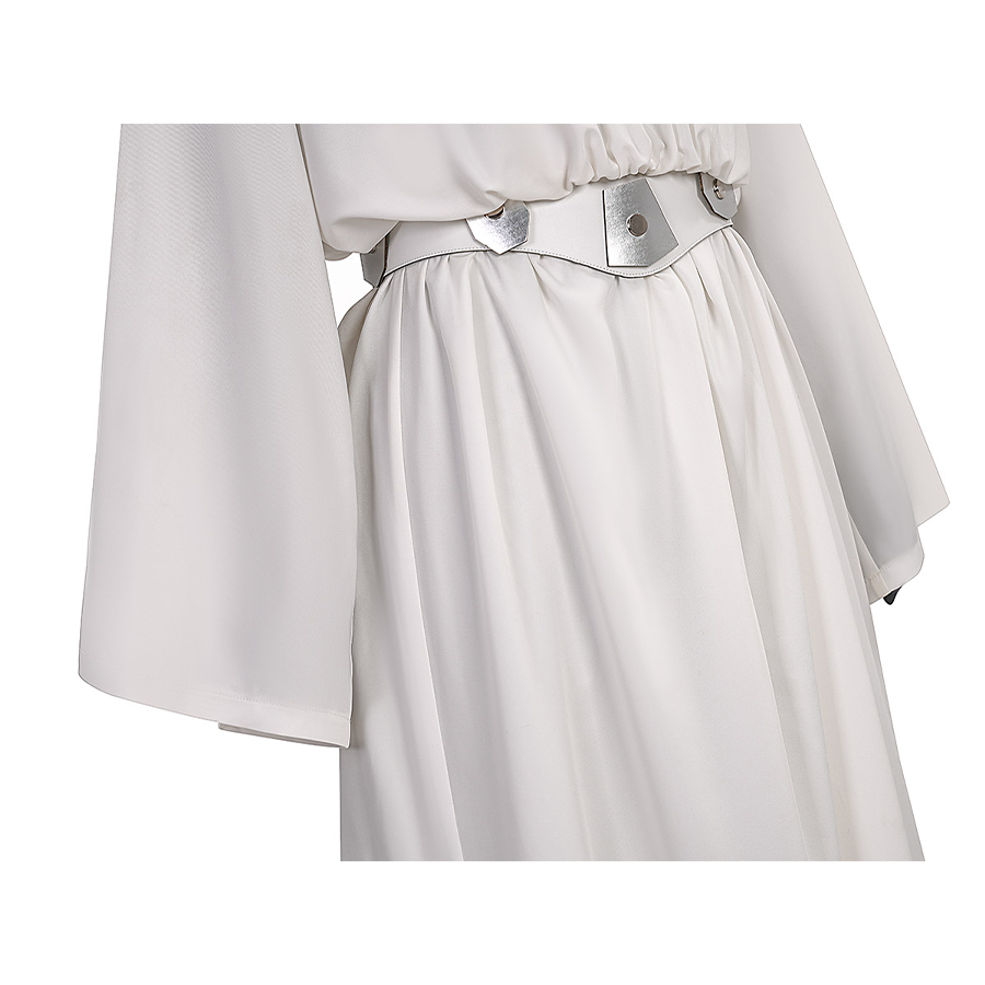 Star Princess Leia Cosplay Robe have loose and flowing hem and sleeves.