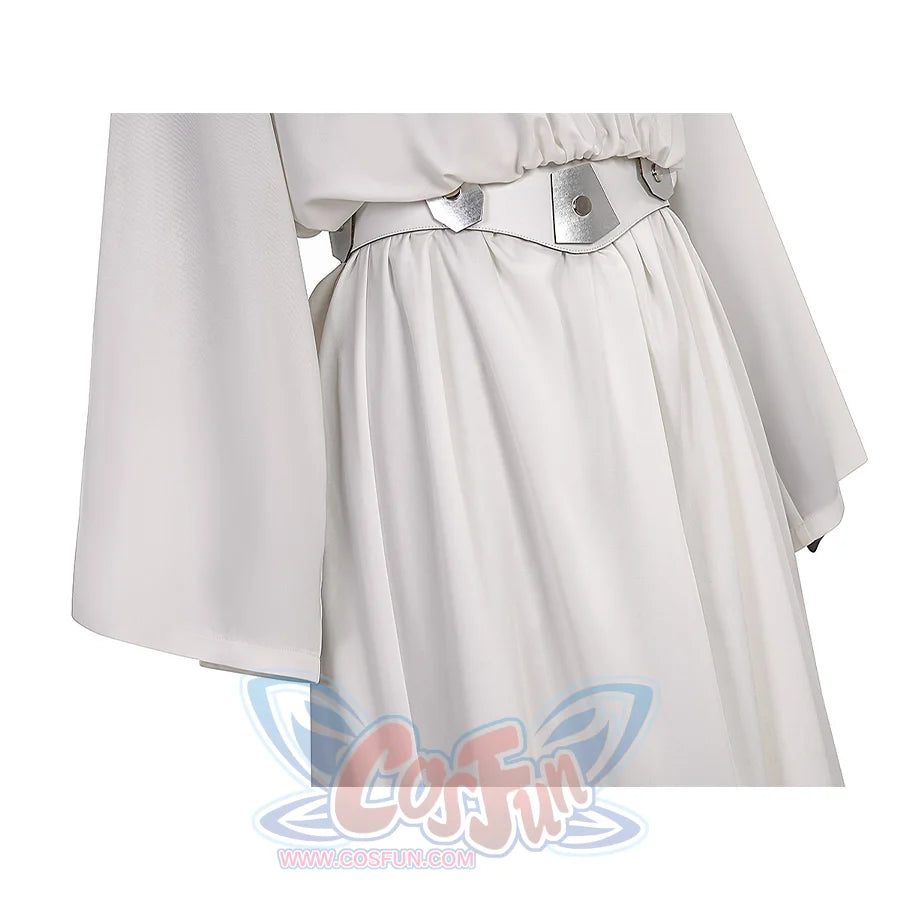 Star Princess Leia Cosplay Robe have loose and flowing hem and sleeves.