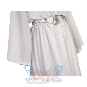 Star Princess Leia Cosplay Robe have loose and flowing hem and sleeves.