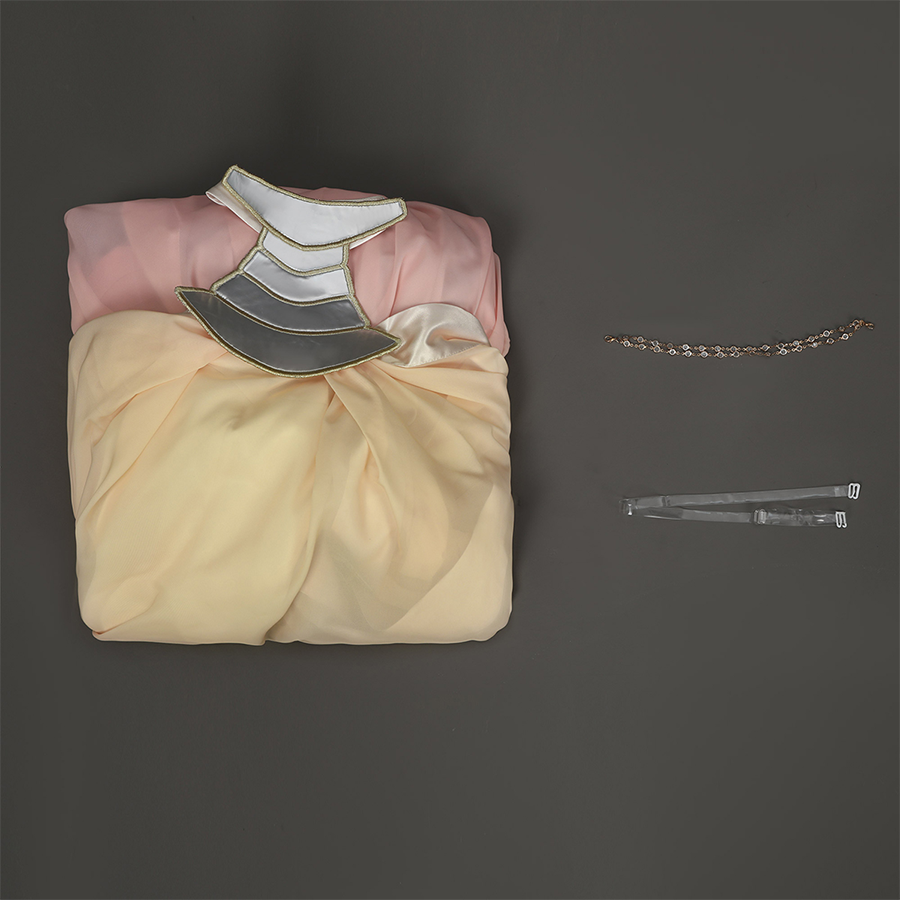 Star Wars: Episode 2 Padmé Amidala Cosplay Costume, includes dress, necklace, invisible strap.