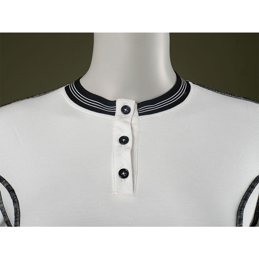 T-shirt detail: Eleven Cosplay Costume T-shirt front close-up.