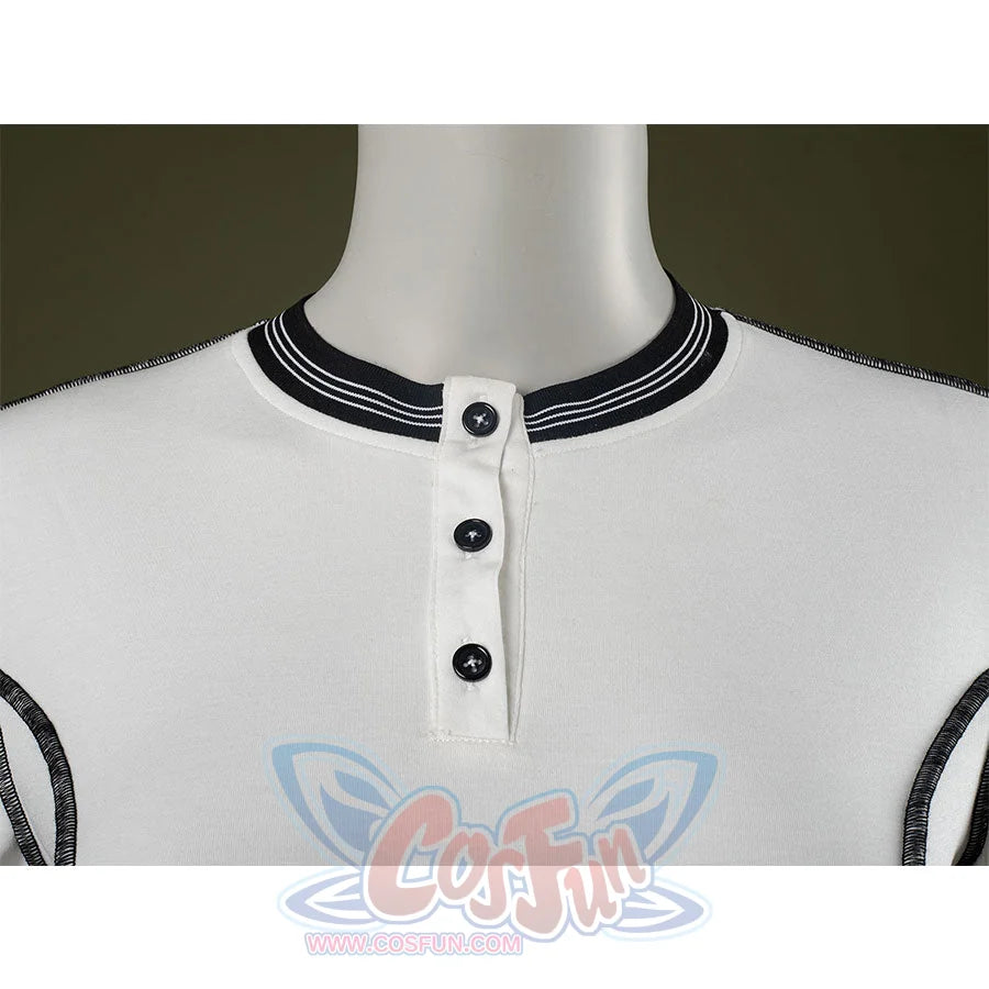 T-shirt detail: Eleven Cosplay Costume T-shirt front close-up.