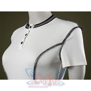 T-shirt side detail: Eleven Cosplay Costume T-shirt side close-up.