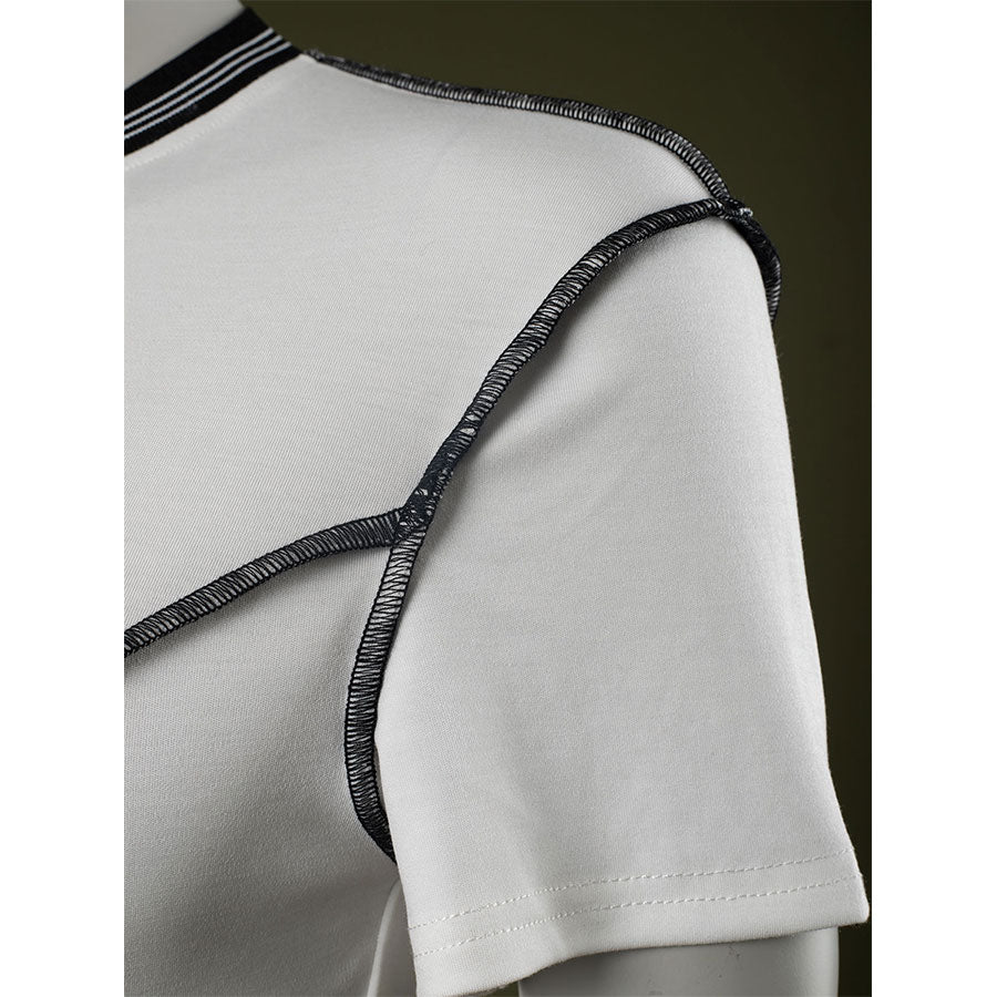 T-shirt detail: Eleven Cosplay Costume T-shirt fabric texture.