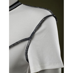 T-shirt detail: Eleven Cosplay Costume T-shirt fabric texture.