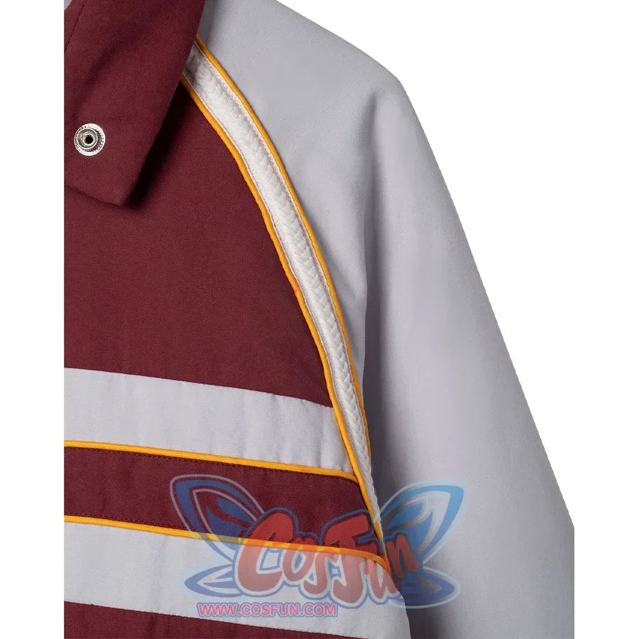 Stranger Things Will Byers Cosplay Costume, raglan jacket with yellow and white stripes 