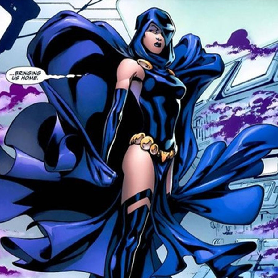 【CONFIRMATION】$5 Deposit = 12% OFF Coupon Teen Titans Vol.3 Raven Rachel Roth Cosplay Costume BST0263