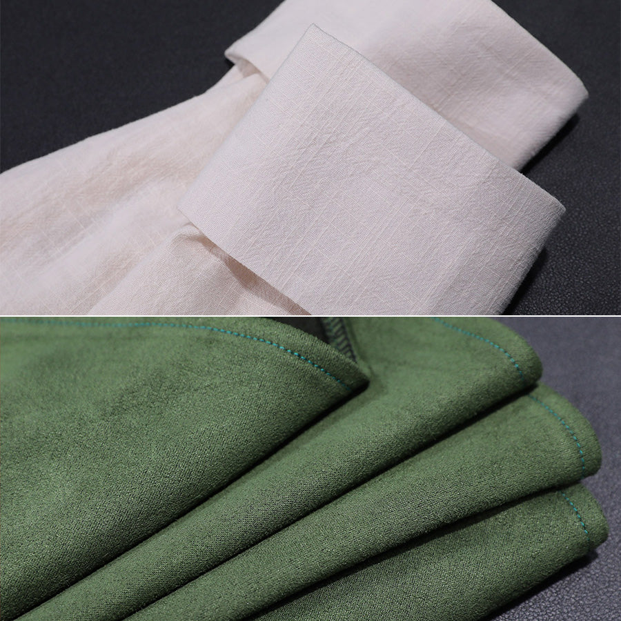 White and green fabric materials for Jester Lavorre cosplay costume