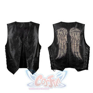 Daryl Dixon cosplay vest front and back comparison