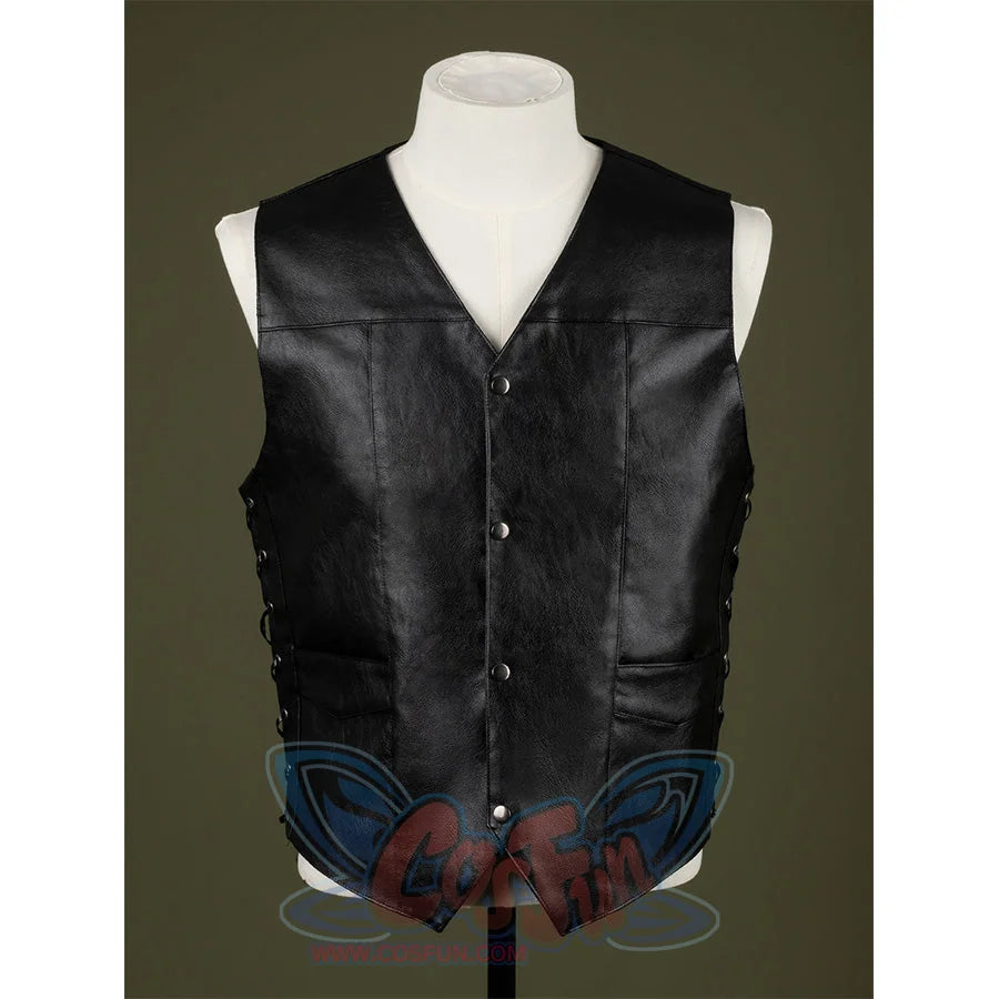 Daryl Dixon cosplay vest front view on mannequin