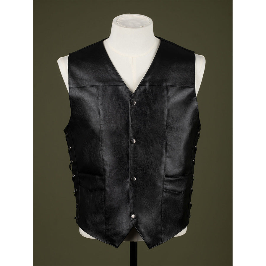 Daryl Dixon cosplay vest front view on mannequin