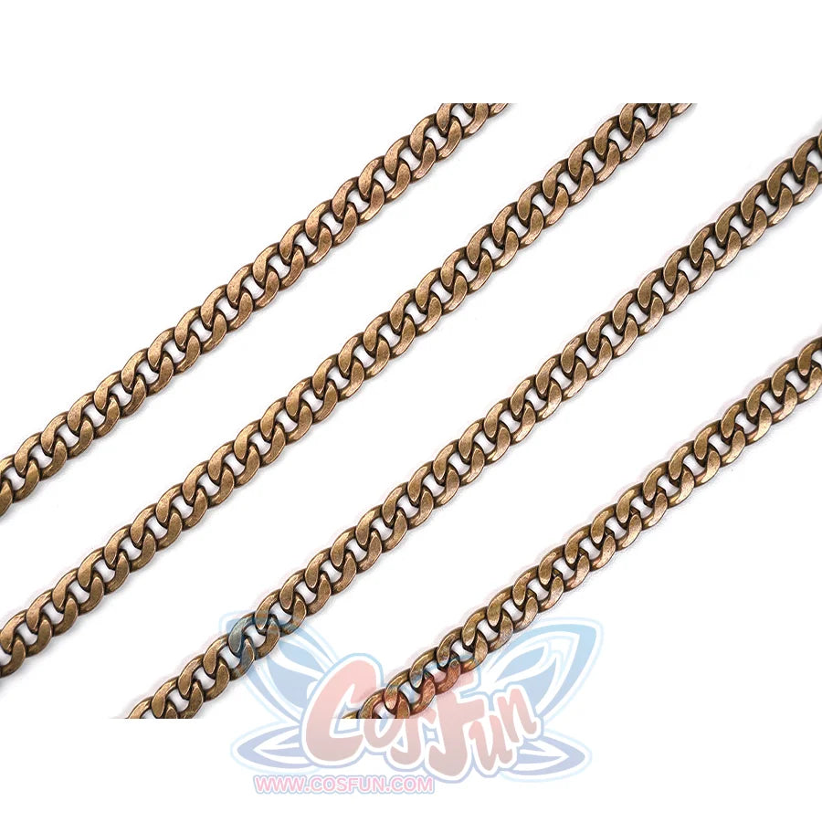 The Boys Vought Rising Private Angel Cosplay Costume, four metal chain bracelets.