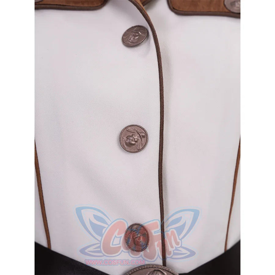 The Boys Vought Rising Private Angel Cosplay Costume, bronze metal buttons.