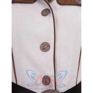 The Boys Vought Rising Private Angel Cosplay Costume, bronze metal buttons.