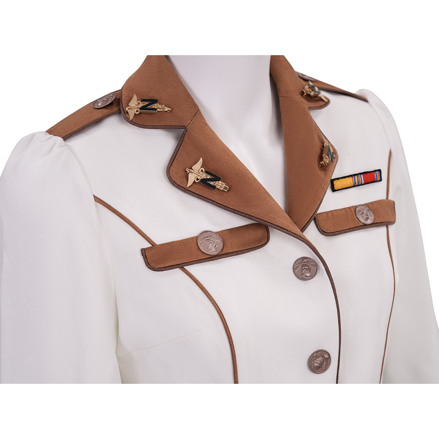 The Boys Vought Rising Private Angel Cosplay Costume, there are two fake pockets on the chest.