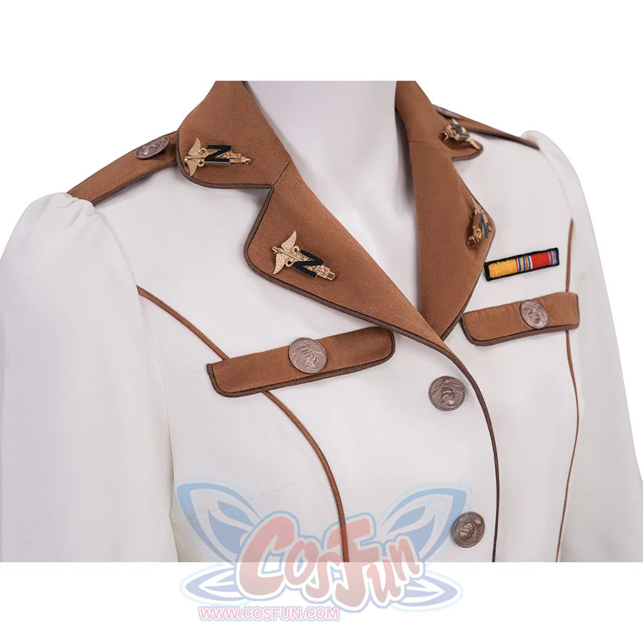 The Boys Vought Rising Private Angel Cosplay Costume, there are two fake pockets on the chest.