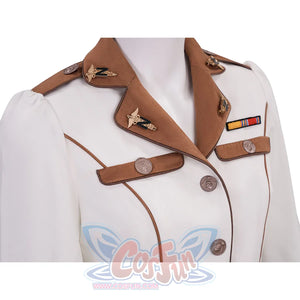 The Boys Vought Rising Private Angel Cosplay Costume, there are two fake pockets on the chest.