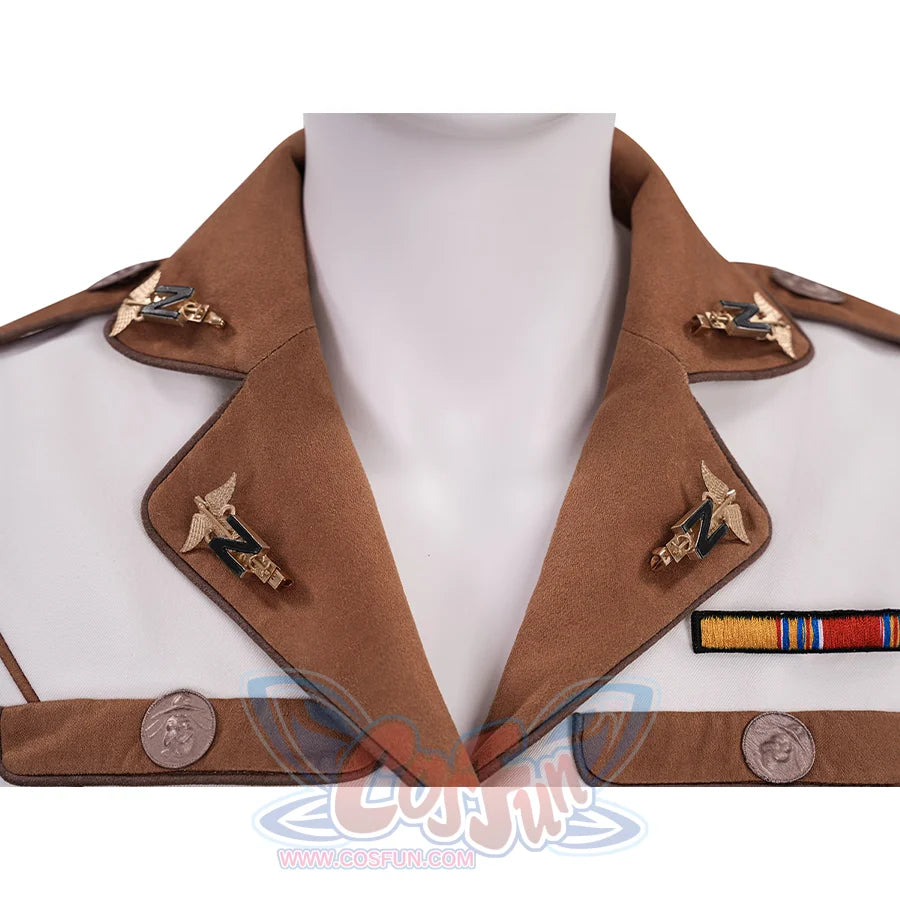 The Boys Vought Rising Private Angel Cosplay Costume, there are four brooches on the collar.