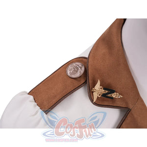 The Boys Vought Rising Private Angel Cosplay Costume, there are two shoulder epaulettes on each shoulder.
