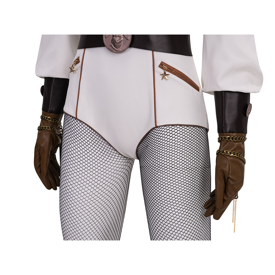 The Boys Vought Rising Private Angel Cosplay Costume, black fishnet stockings.