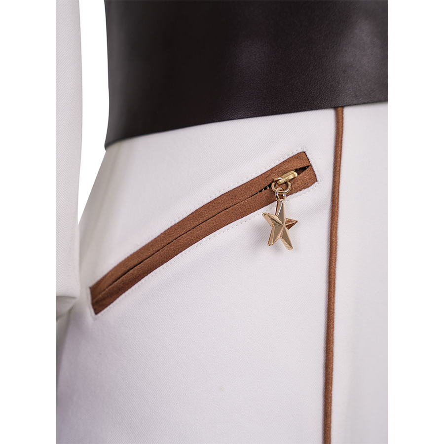 The Boys Vought Rising Private Angel Cosplay Costume, the zipper pull is a gold star.