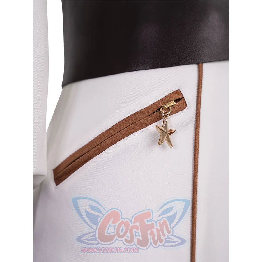 The Boys Vought Rising Private Angel Cosplay Costume, the zipper pull is a gold star.