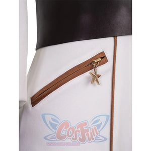 The Boys Vought Rising Private Angel Cosplay Costume, the zipper pull is a gold star.
