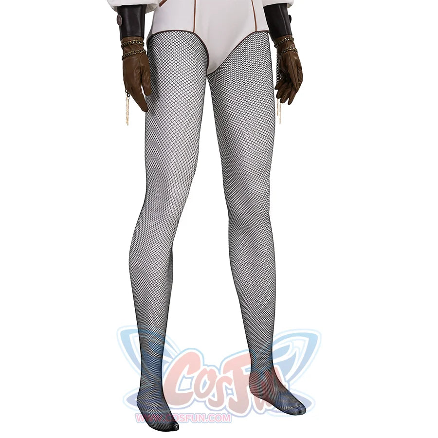 The Boys Vought Rising Private Angel Cosplay Costume, black fishnet stockings.