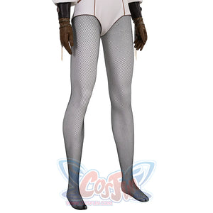 The Boys Vought Rising Private Angel Cosplay Costume, black fishnet stockings.