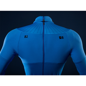 Cosfun shop Reed Richards cosplay costume detail, a zipper on the back.