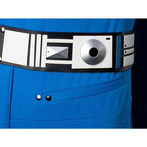 The Fantastic Four: First Steps Mister Fantastic Reed Richards Cosplay Costume Belt, decorative detail on the belt.