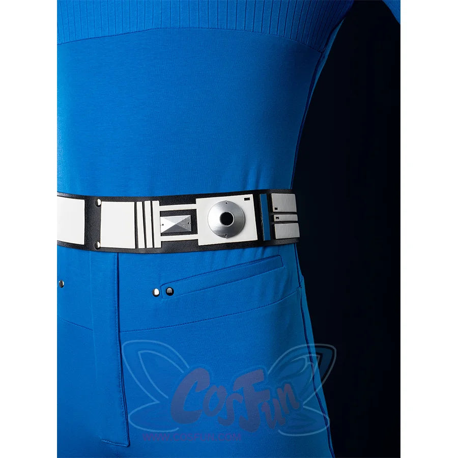 The Fantastic Four: First Steps Mister Fantastic Reed Richards Cosplay Costume Belt, decorative detail on the belt.