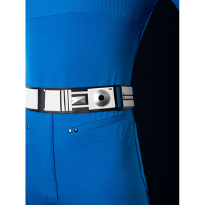 The Fantastic Four: First Steps Mister Fantastic Reed Richards Cosplay Costume Belt, decorative detail on the belt.