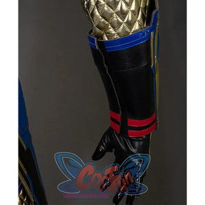Thor: Love and Thunder Cosplay costume's back of wrist guards and gloves are black and use simple design.