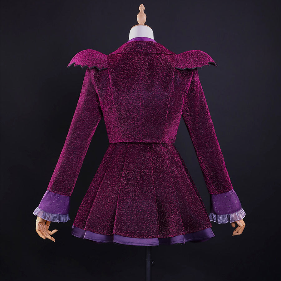 Vampirina: Teenage Vampire Vee Hauntley Cosplay Costume Gothic Sweet-Edgy Outfit N09740