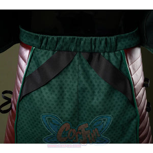 The back of the pants features an elastic waistband along with two black straps.
