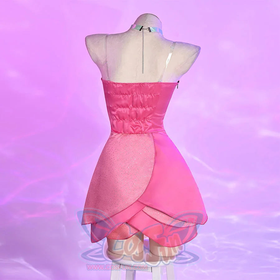 WinX Club Flora cosplay costume, front side with floral details