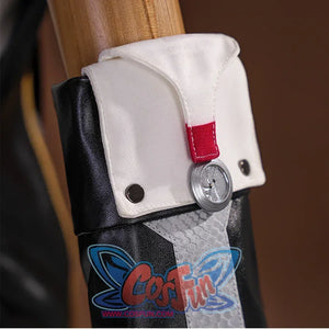 The top of the sleeve has a white fold-over collar with a small red label.