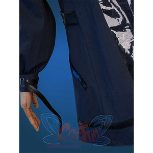Wuthering Waves Chisaki Cosplay Costume, there is a black PU leather strap on the cuffs.
