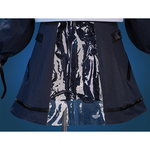 Wuthering Waves Chisaki Cosplay Costume, the jacket has a transparent layer on the back.