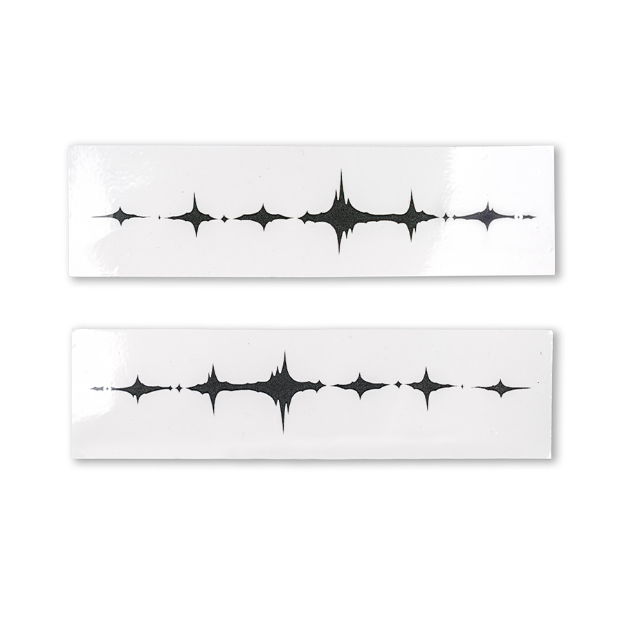 Wuthering Waves Chisaki Cosplay Costume, black rhombus-shaped temporary tattoo.